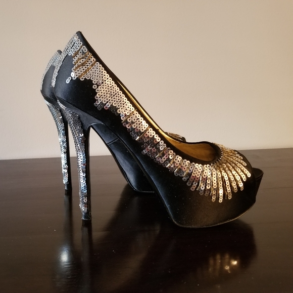 Nine West sequin party shoes - Picture 5 of 8